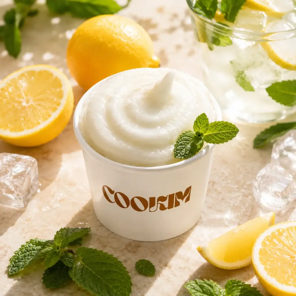 Sorbet : CITRON MENTHE - 240 ML (P) 🍋‍🟩🍃.