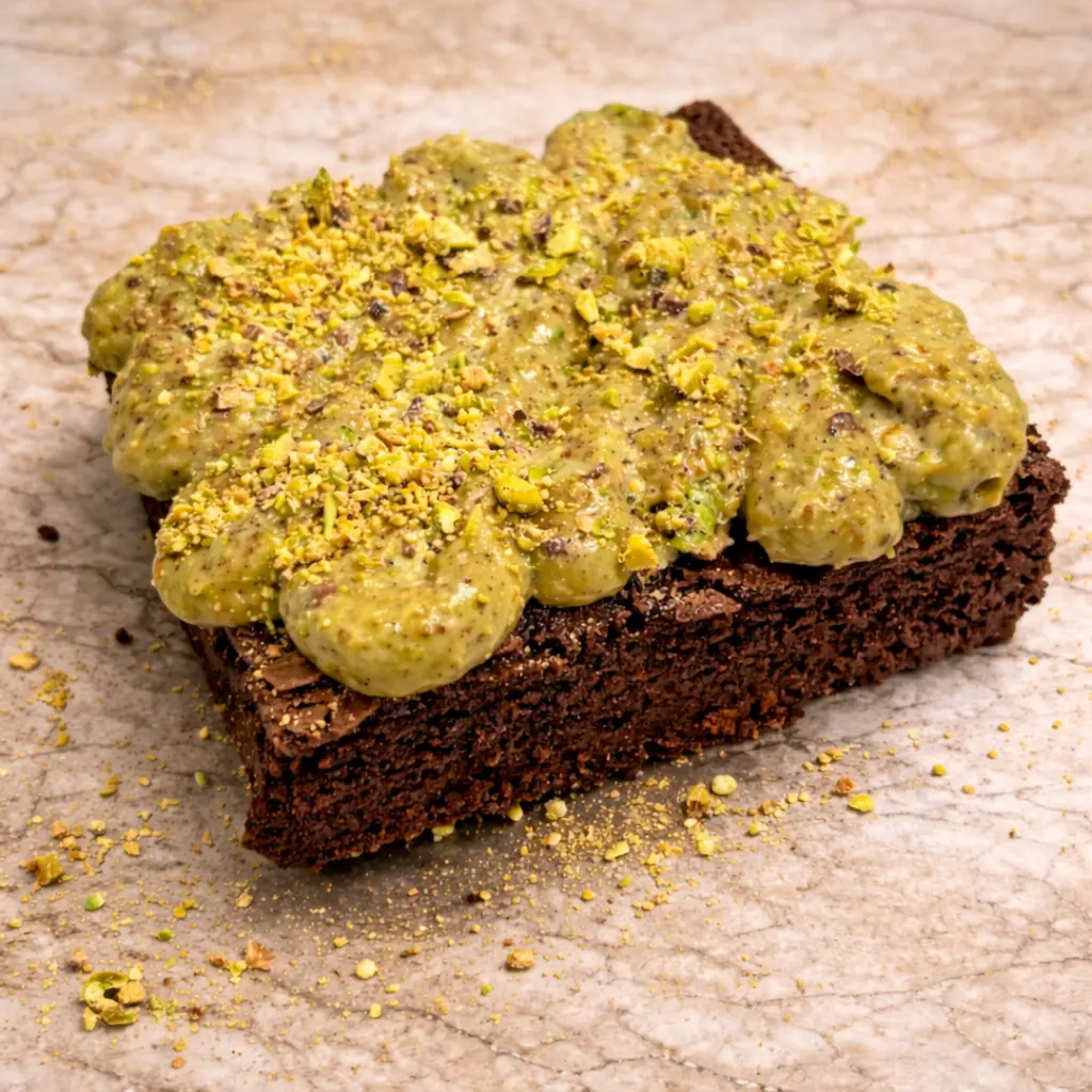 Brownie à la part / Topping Dubai.