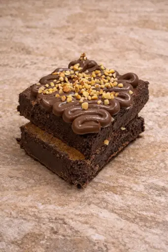 Brownie à la part / Topping CHOCO NOISETTES.